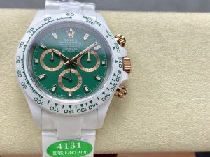 ロレックス ホワイトセラミック デイトナ ✖️AET コラボ レーシンググリーンCal.4131【IPK工場出品】