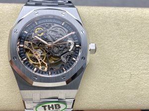 オーデマ・ピゲ  ロイヤルオーク ダブルバランスホイール オープンワーク 15407ST.OO.1220ST.01【THB工場出品】