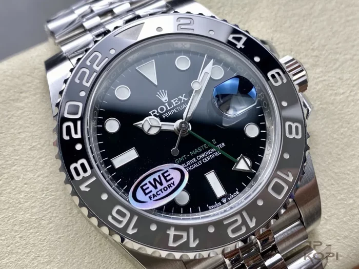 ロレックス GMTマスター II 126710GRNR 40MM 黒グレーベゼル ジュビリーブレスレットCal.3285【EWE工場出品】 - 画像 (2)