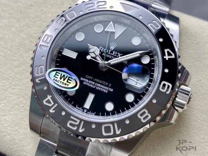 ロレックス GMTマスター II 126710GRNR 40MM 黒グレーベゼル オイスターブレスレットCal.3285【EWE工場出品】 - 画像 (3)