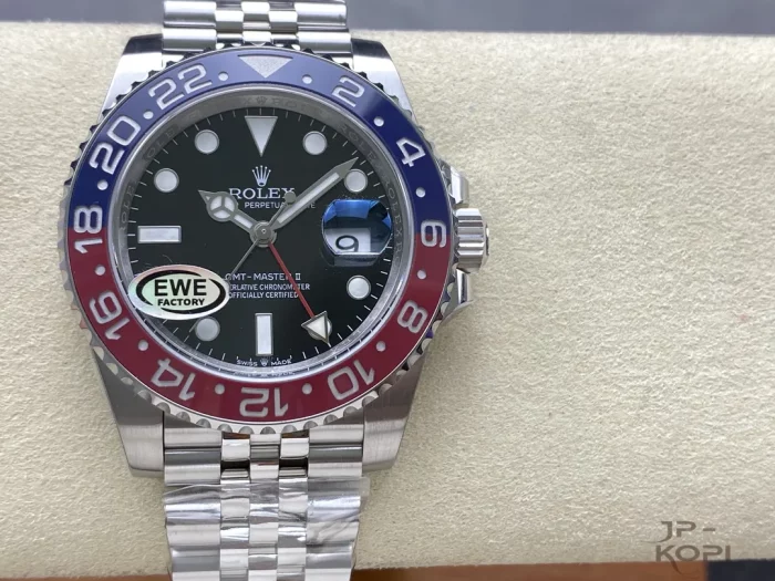 ロレックス GMTマスター II 126710BLRO-0002 40MM 赤青ベゼル ジュビリーブレスレットCal.3285【EWE工場出品】