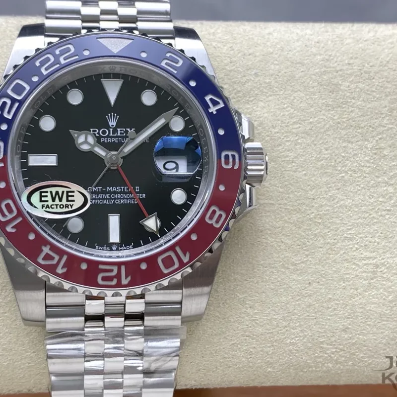 ロレックス GMTマスター II 126710BLRO-0002 40MM 赤青ベゼル ジュビリーブレスレットCal.3285【EWE工場出品】