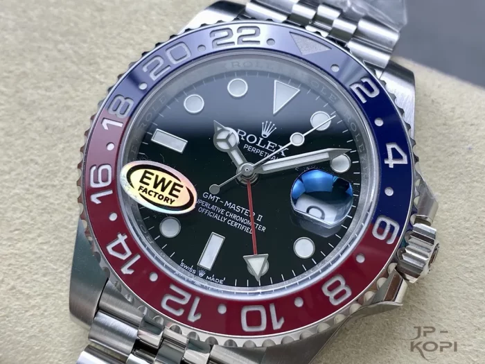 ロレックス GMTマスター II 126710BLRO-0002 40MM 赤青ベゼル ジュビリーブレスレットCal.3285【EWE工場出品】 - 画像 (3)