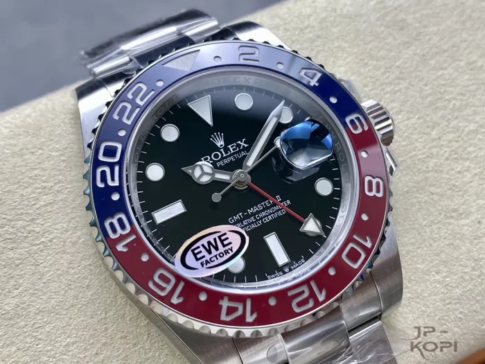 ロレックス GMTマスター II 126710BLRO-0002 40MM 赤青ベゼル オイスターブレスレットCal.3285【EWE工場出品】 - 画像 (2)