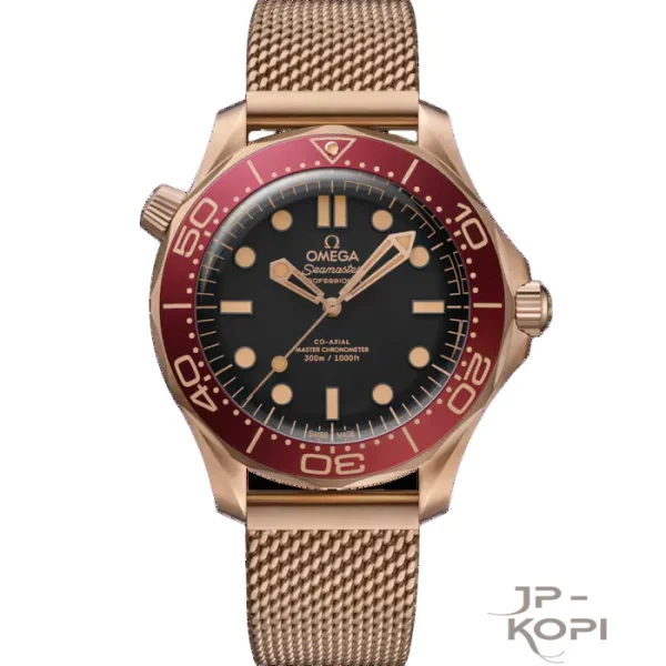 オメガ シーマスター ダイバー 300M 210.90.42.20.01.003 007 エディション|ブラックダイヤル × ブロンズゴールド【VS 工場製高品質コピー腕時計】