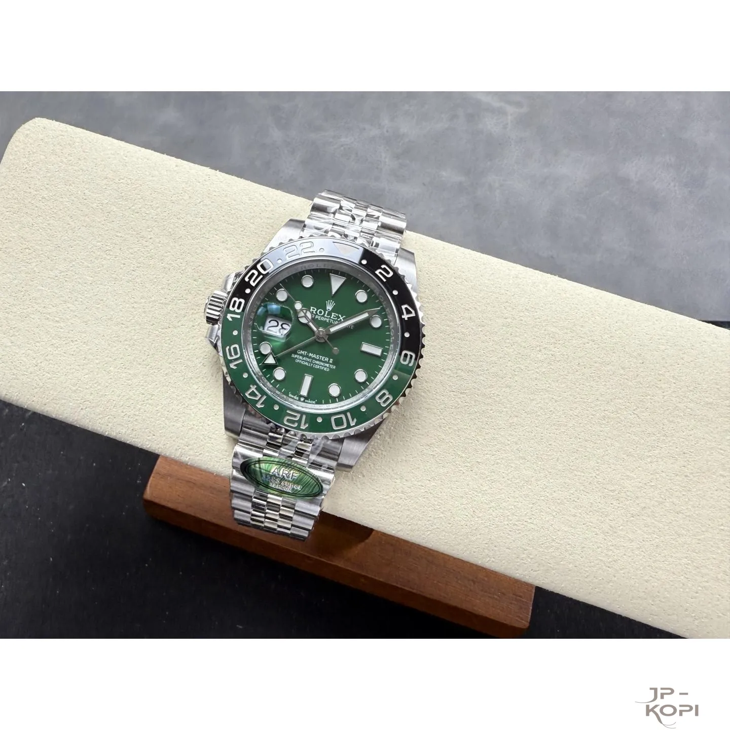 ロレックス 2025年 GMTマスター II 126729VTNR左側リューズ ジュビリーブレスレット 丹東Cal.3285 40mm【ARF工場製高品質腕時計】 - 画像 (6)