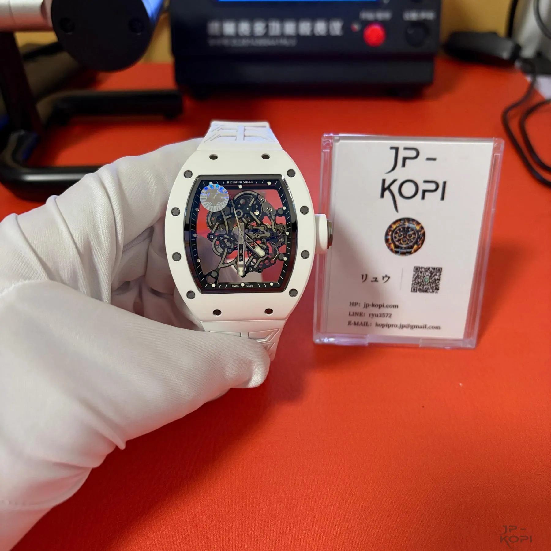 リシャール・ミル RM055 スケルトン バッバ・ワトソン ホワイトセラミック【ZF工場出品】 - 画像 (2)