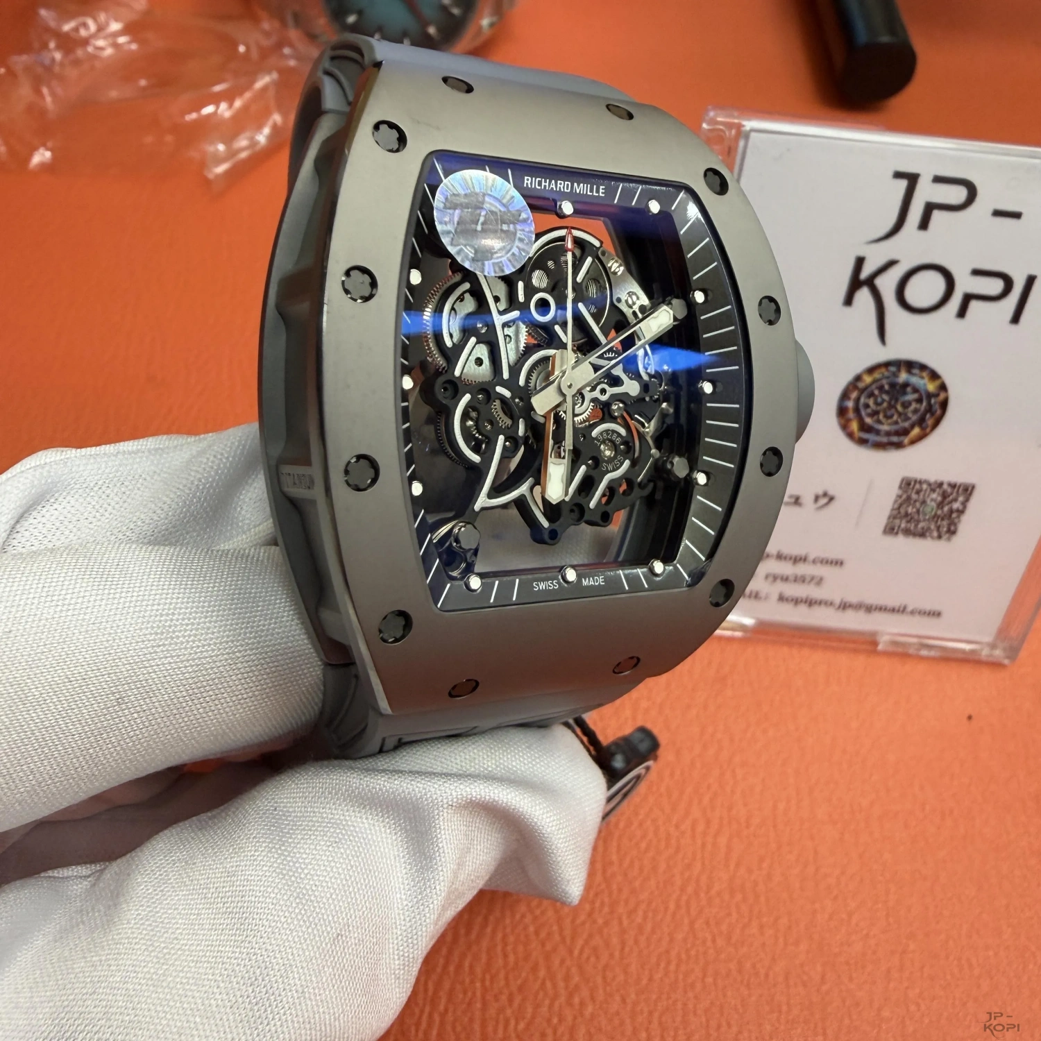 リシャール・ミル RM-055 バッバ・ワトソン オールグレー チタン|スケルトン × Cal.RMUL2 手巻き【ZF工場製】 - 画像 (3)