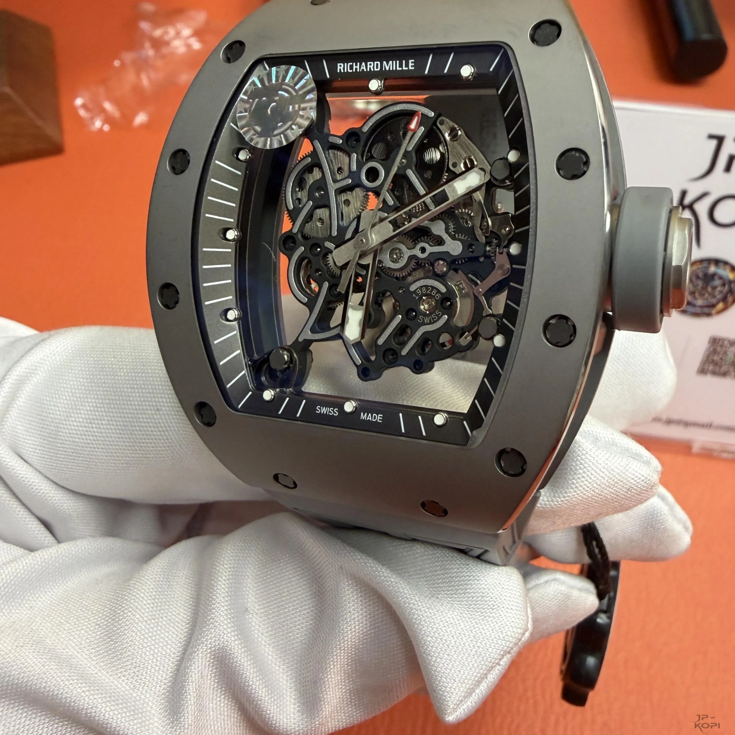 リシャール・ミル RM-055 バッバ・ワトソン オールグレー チタン|スケルトン × Cal.RMUL2 手巻き【ZF工場製】 - 画像 (4)