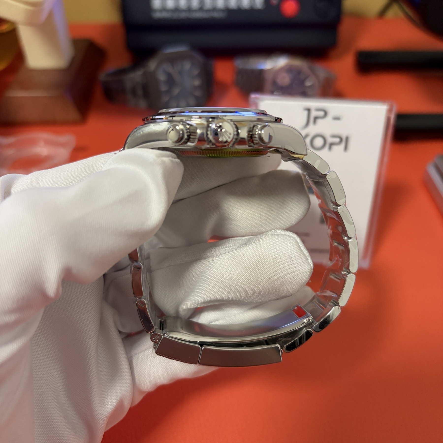 ロレックス デイトナ 126506-0001|アイスブルーダイアル シースルーバック 丹東Cal.4131 加重版【VS工場製】 - 画像 (6)