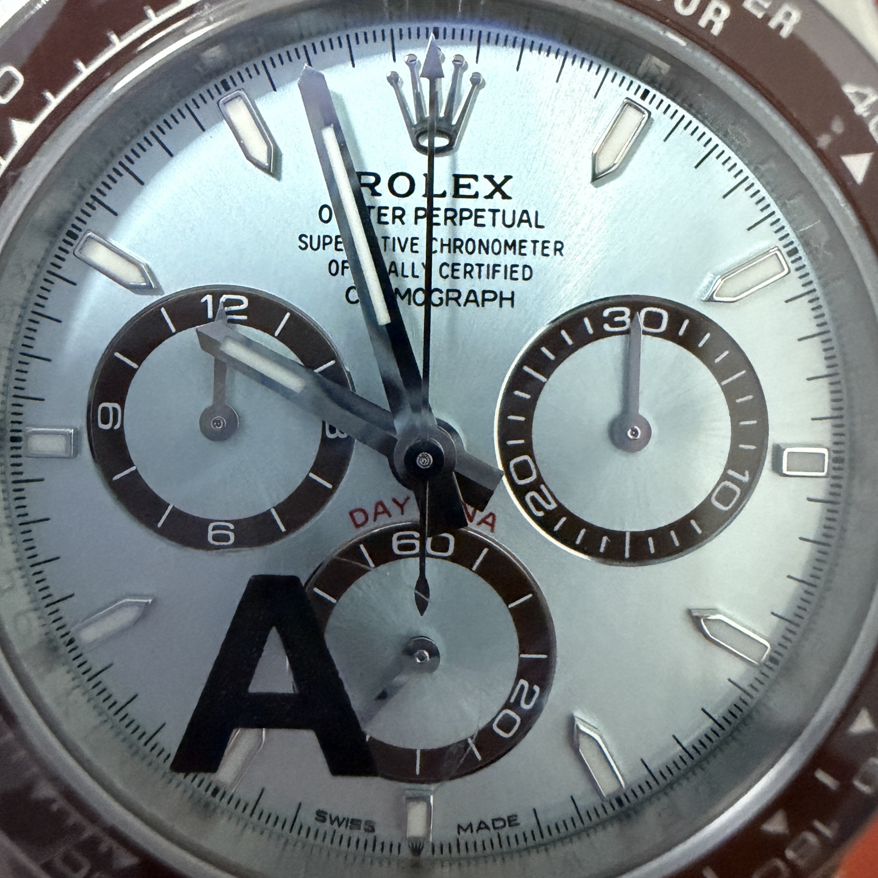 ロレックス デイトナ 126506-0001|アイスブルーダイアル シースルーバック 丹東Cal.4131 加重版【VS工場製】 - 画像 (4)