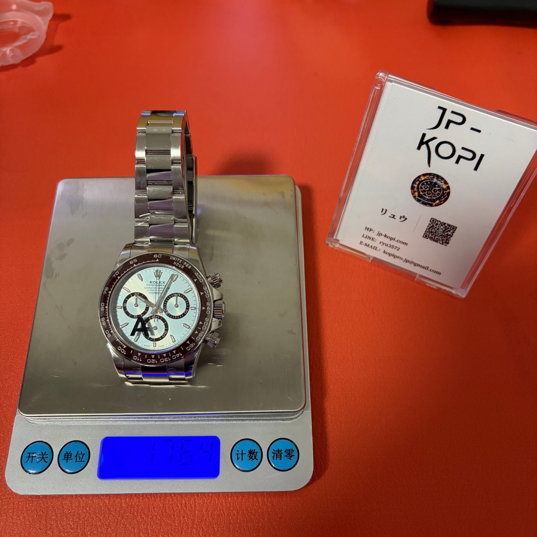 ロレックス デイトナ 126506-0001|アイスブルーダイアル シースルーバック 丹東Cal.4131 加重版【VS工場製】 - 画像 (14)