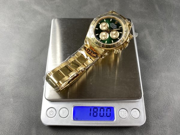 ロレックス デイトナ 126508-0008 グリーン＆イAエローゴールド  Cal.4131 加重版【QF工場出品】 - 画像 (9)