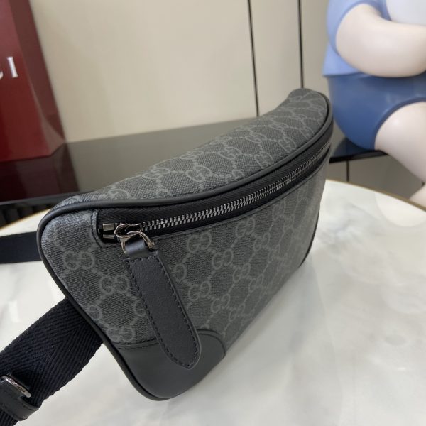 グッチ GUCCI 821162 レプリカ · GGエンブレム クラシックブラックウエストバッグ /ベルトバッグ クラシックブラック - 画像 (3)