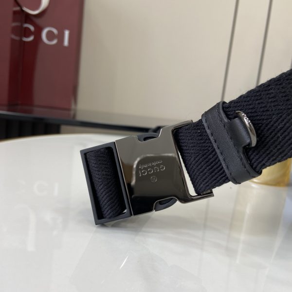 グッチ GUCCI 821162 レプリカ · GGエンブレム クラシックブラックウエストバッグ /ベルトバッグ クラシックブラック - 画像 (6)
