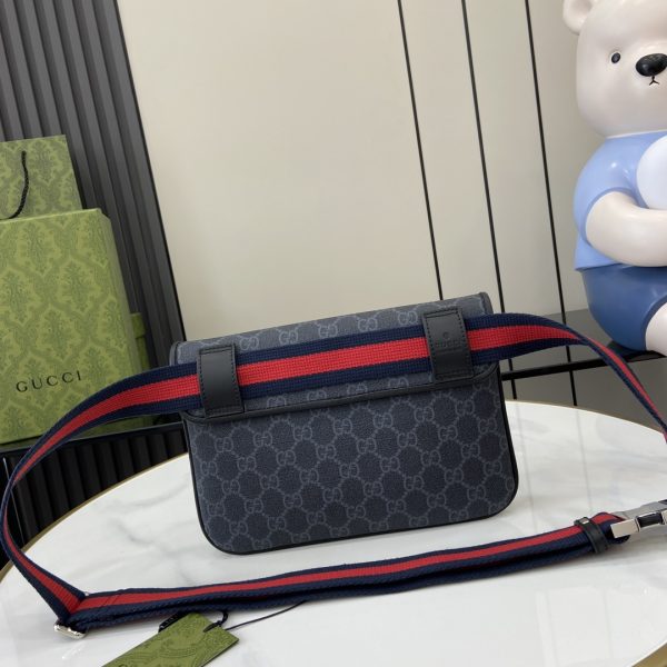 グッチ GUCCI 792091 レプリカ · GGスプリーム ウエストバッグ/ベルトバッグ オールブラック - 画像 (3)