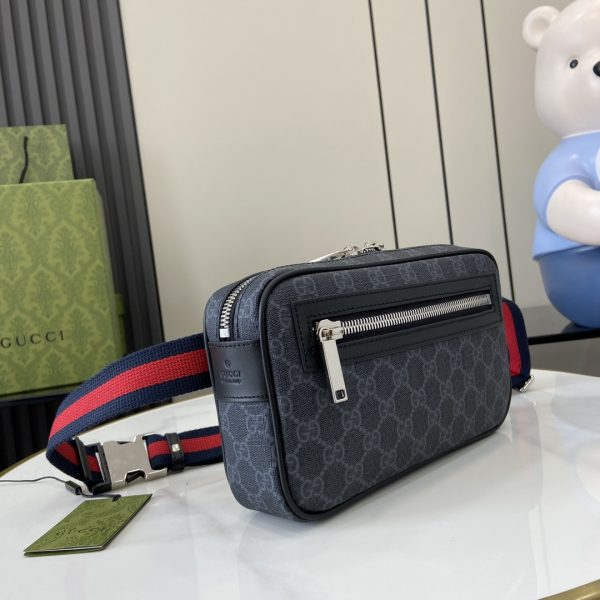 グッチ GUCCI 792094 レプリカ · GGスプリーム ウエストバッグ/ベルトバッグ プレミアムブラック - 画像 (2)