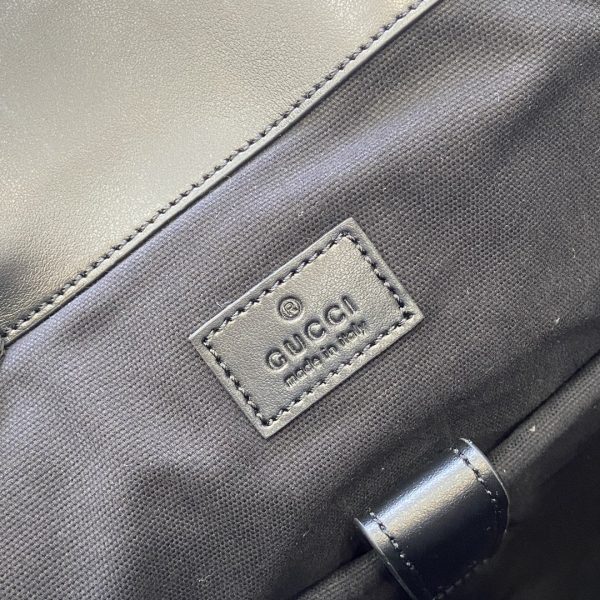 グッチ GUCCI 625770 レプリカ ·  スーパーGG粒革バックパック ✨ グレー×ブラック - 画像 (9)