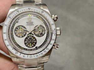 ADG ロレックス・デイトナ スケルトン シースルーバック ホワイトスタイル Cal.4130