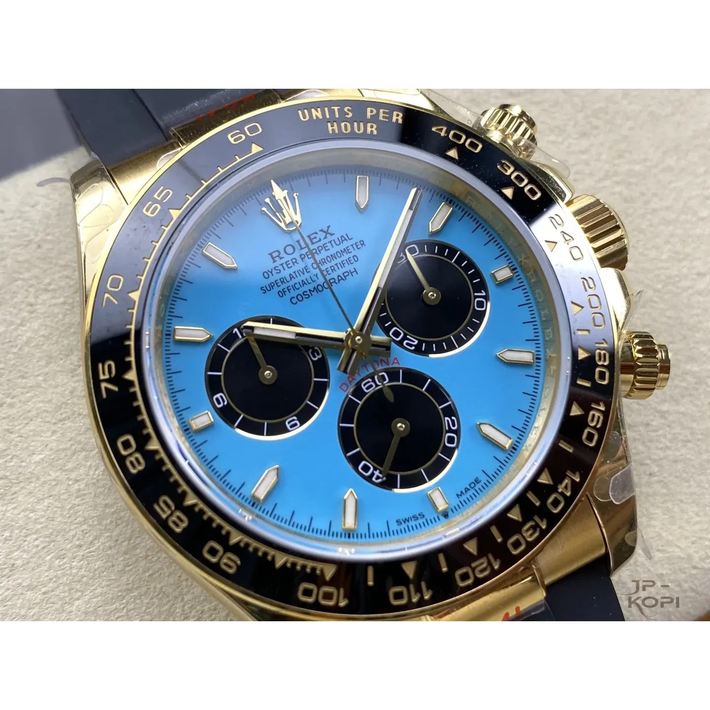 ロレックス デイトナ 126518LN ターコイズブルー 上海Cal.4131 加重版【QF工場製 高品質コピー腕時計】 - 画像 (3)