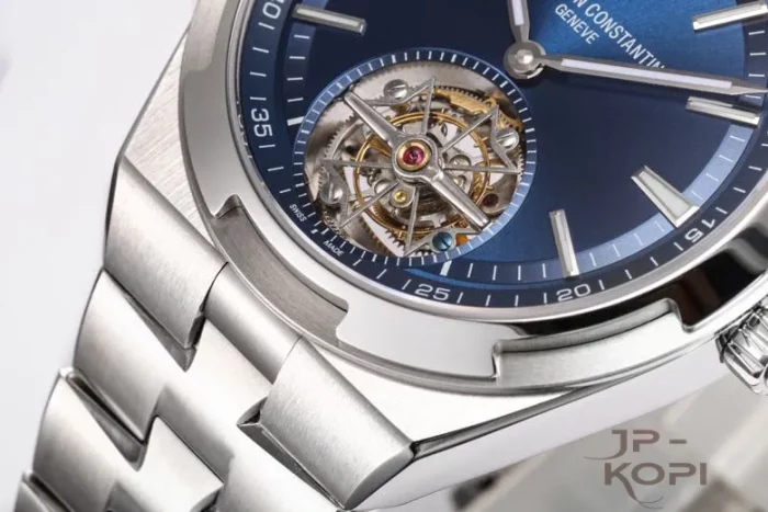 ヴァシュロン・コンスタンタン Overseas トゥールビヨン 6000V｜ブルーダイアル×ステンレスブレス 42.5MM【BBS工場製】 - 画像 (5)