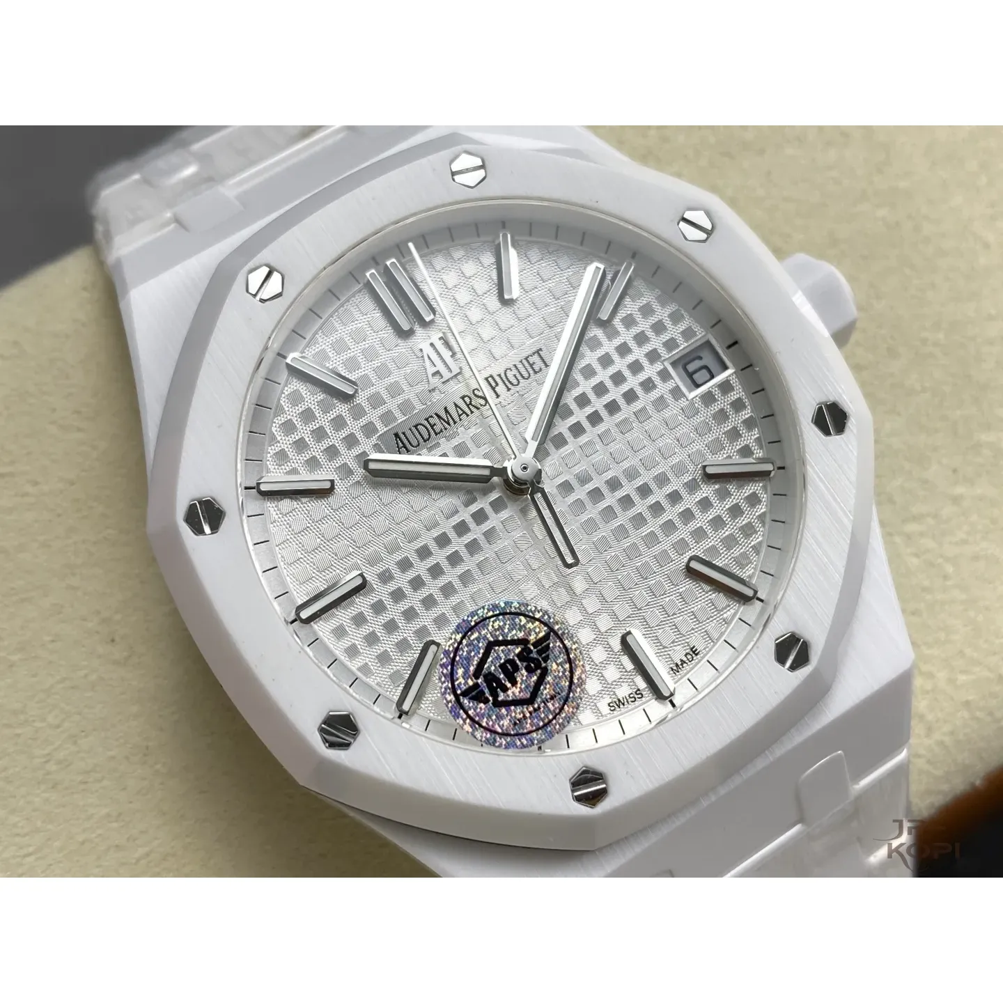 オーデマ・ピゲ ロイヤルオーク 15500 ホワイトセラミック ダイアルシルバー 【APS工場出品】 - 画像 (3)