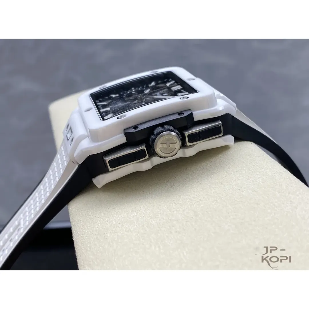 ウブロ スクエア・バン ウニコ 821.HX.0170.RX|ホワイトセラミック 42mm 【BBF工場製高品質コピー腕時計】 - 画像 (7)