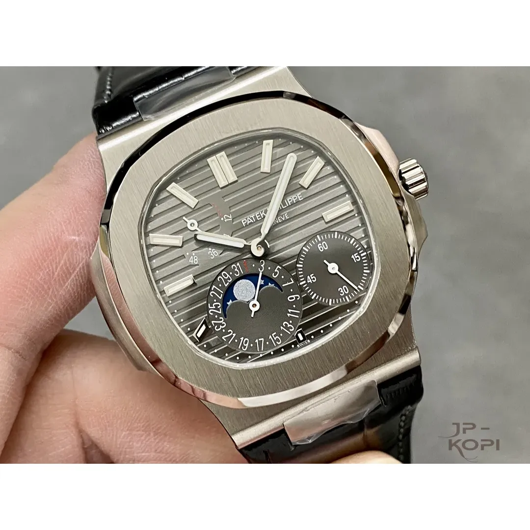 パテック・フィリップ ノーチラス 5712G-001|グレー文字盤×WGメッキケース Cal.240搭載【PPF工場製 高品質コピー腕時計】 - 画像 (3)