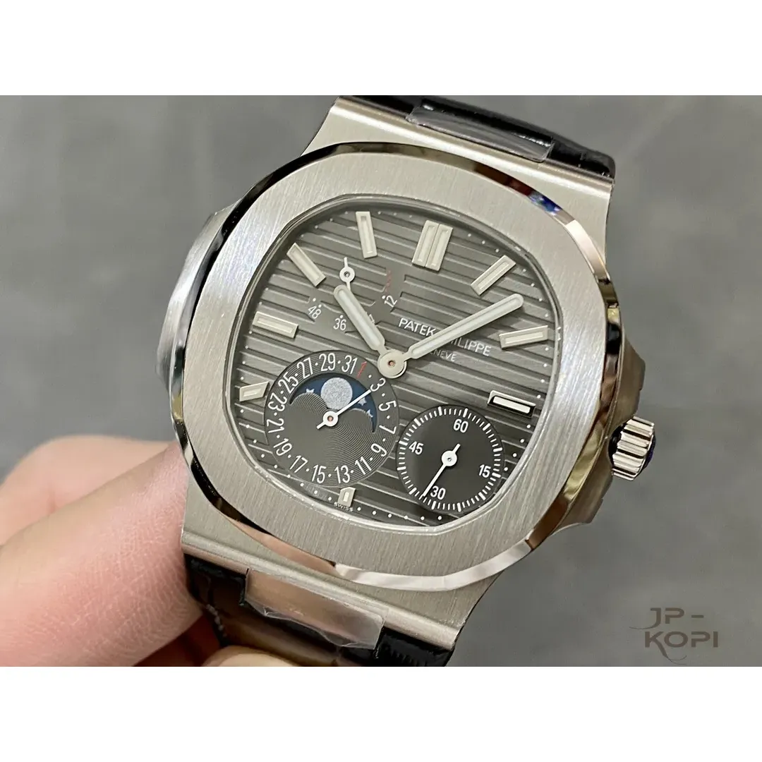 パテック・フィリップ ノーチラス 5712G-001|グレー文字盤×WGメッキケース Cal.240搭載【PPF工場製 高品質コピー腕時計】 - 画像 (4)