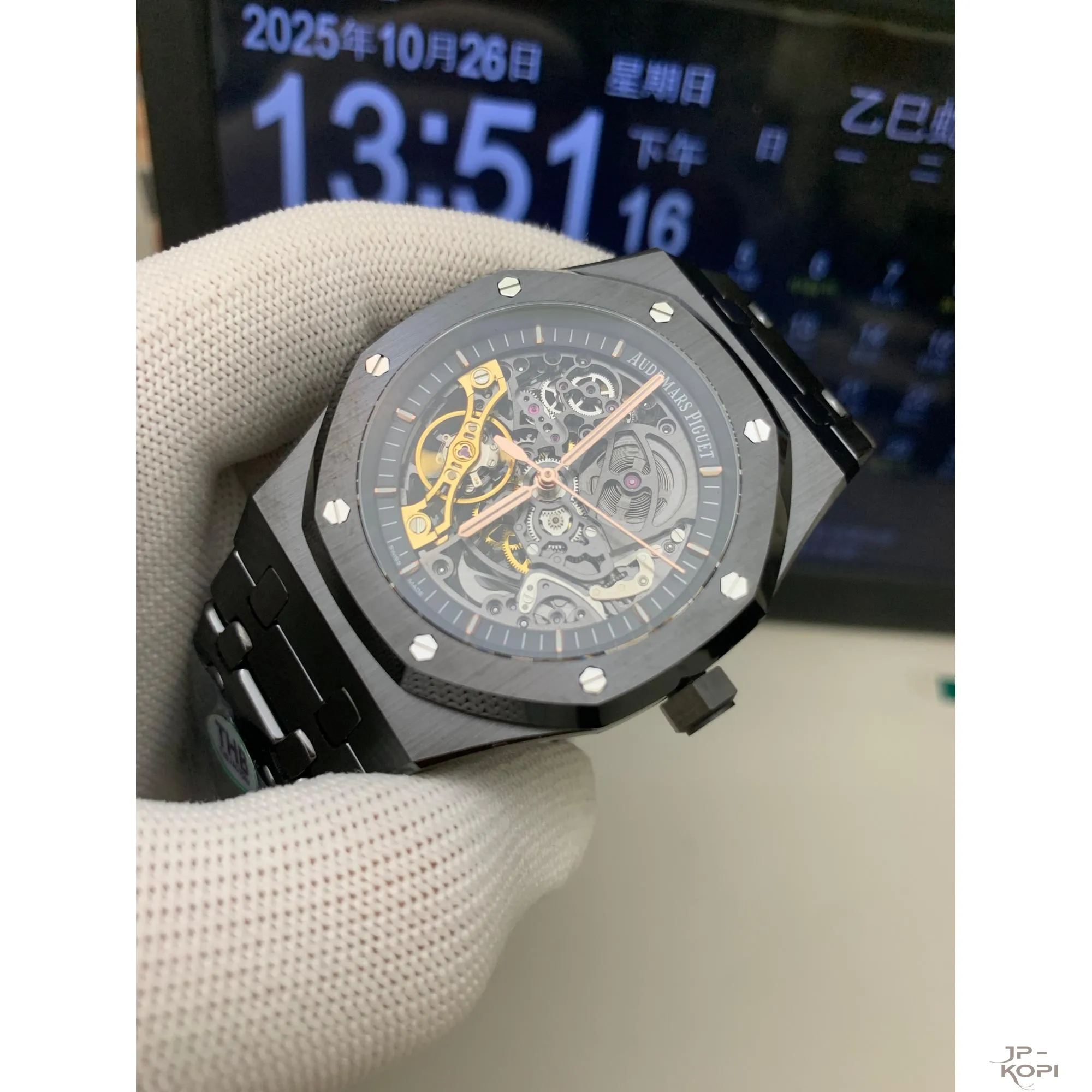 オーデマピゲ ロイヤルオーク 15416CE.OO.1225CE.01|ブラックセラミック スケルトン 41MM【THB製】 - 画像 (4)