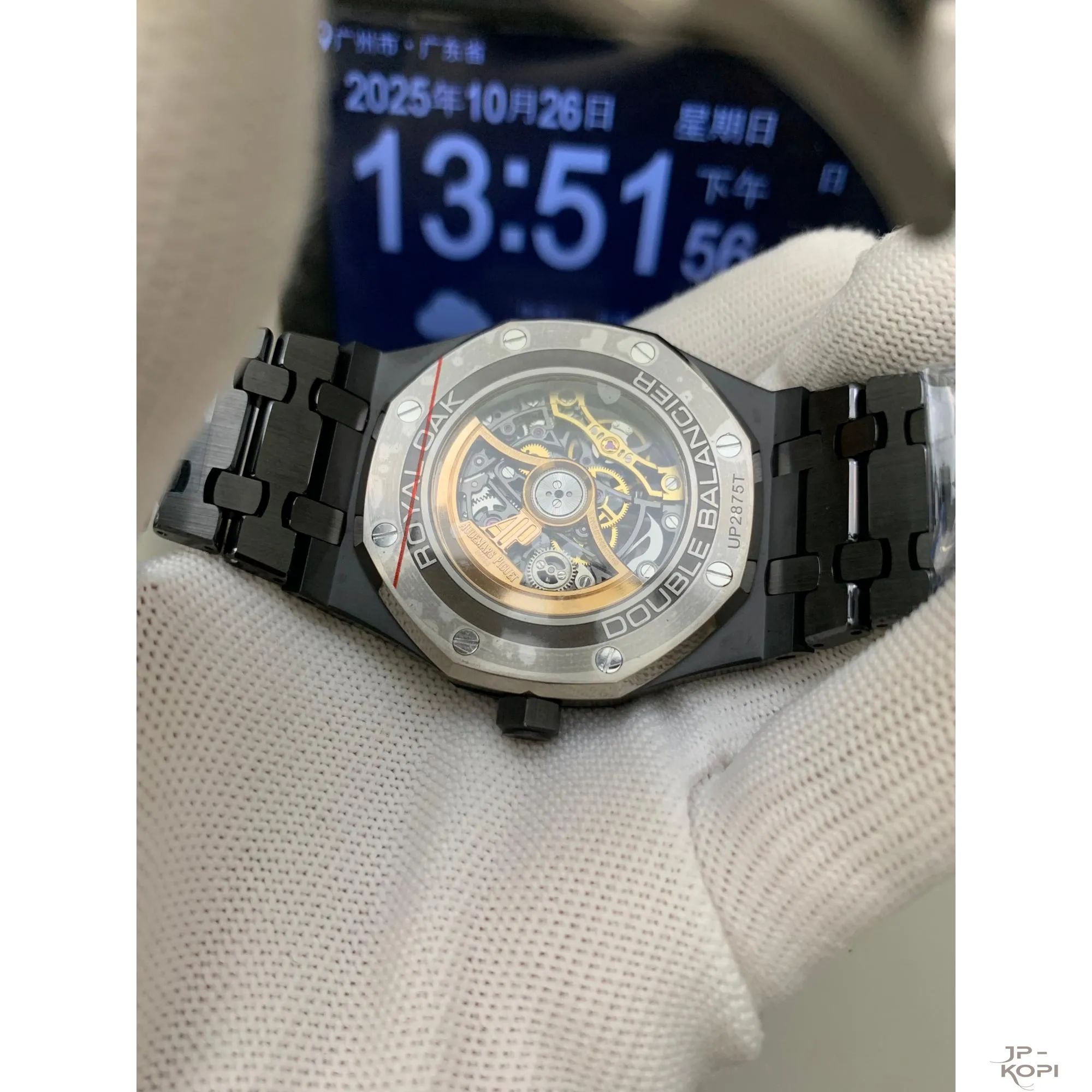 オーデマピゲ ロイヤルオーク 15416CE.OO.1225CE.01|ブラックセラミック スケルトン 41MM【THB製】 - 画像 (7)