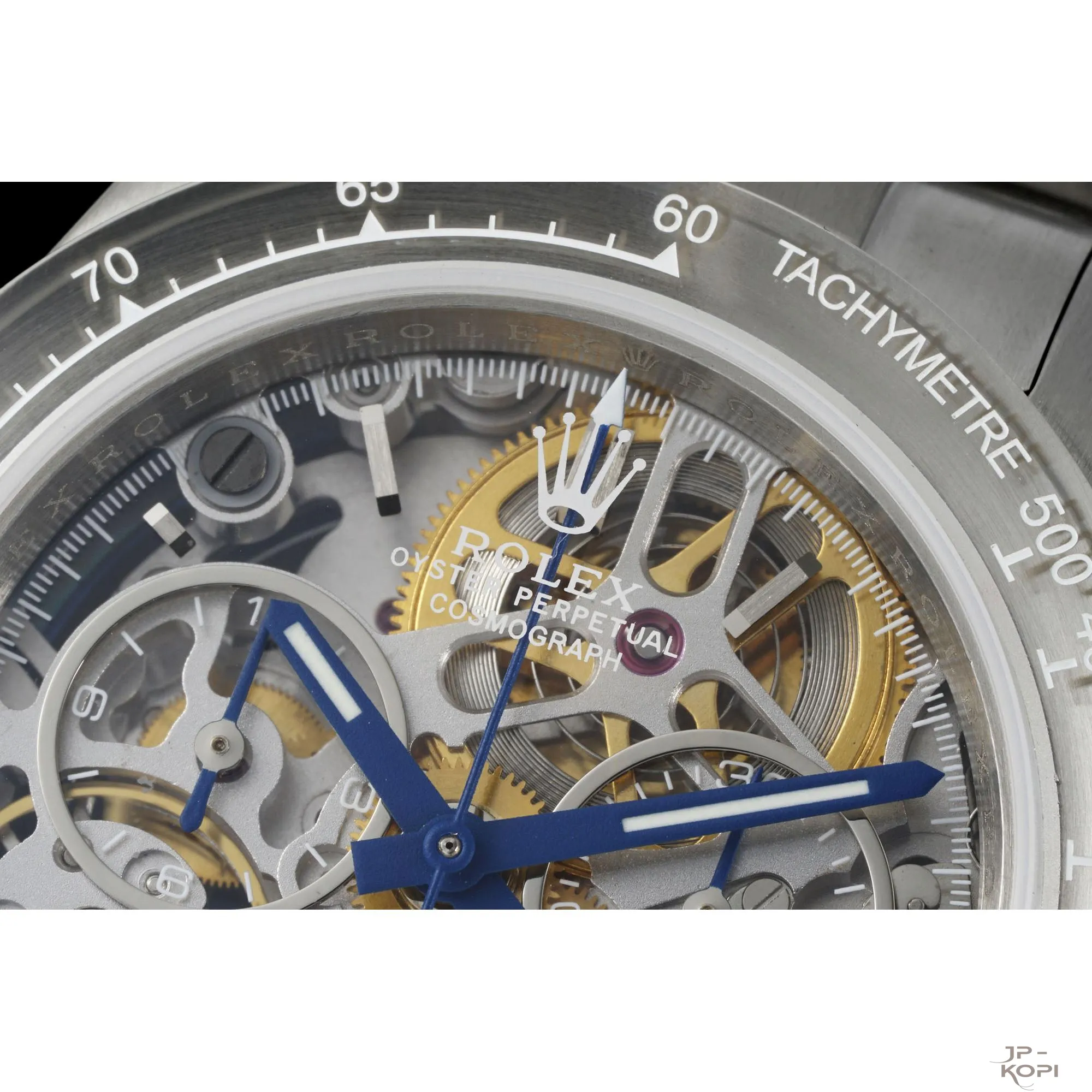 ロレックス デイトナ スケルトン グレイシャー | フルスケルトン × シースルーバック × 上海Cal.4130【ADG工場製】 - 画像 (5)