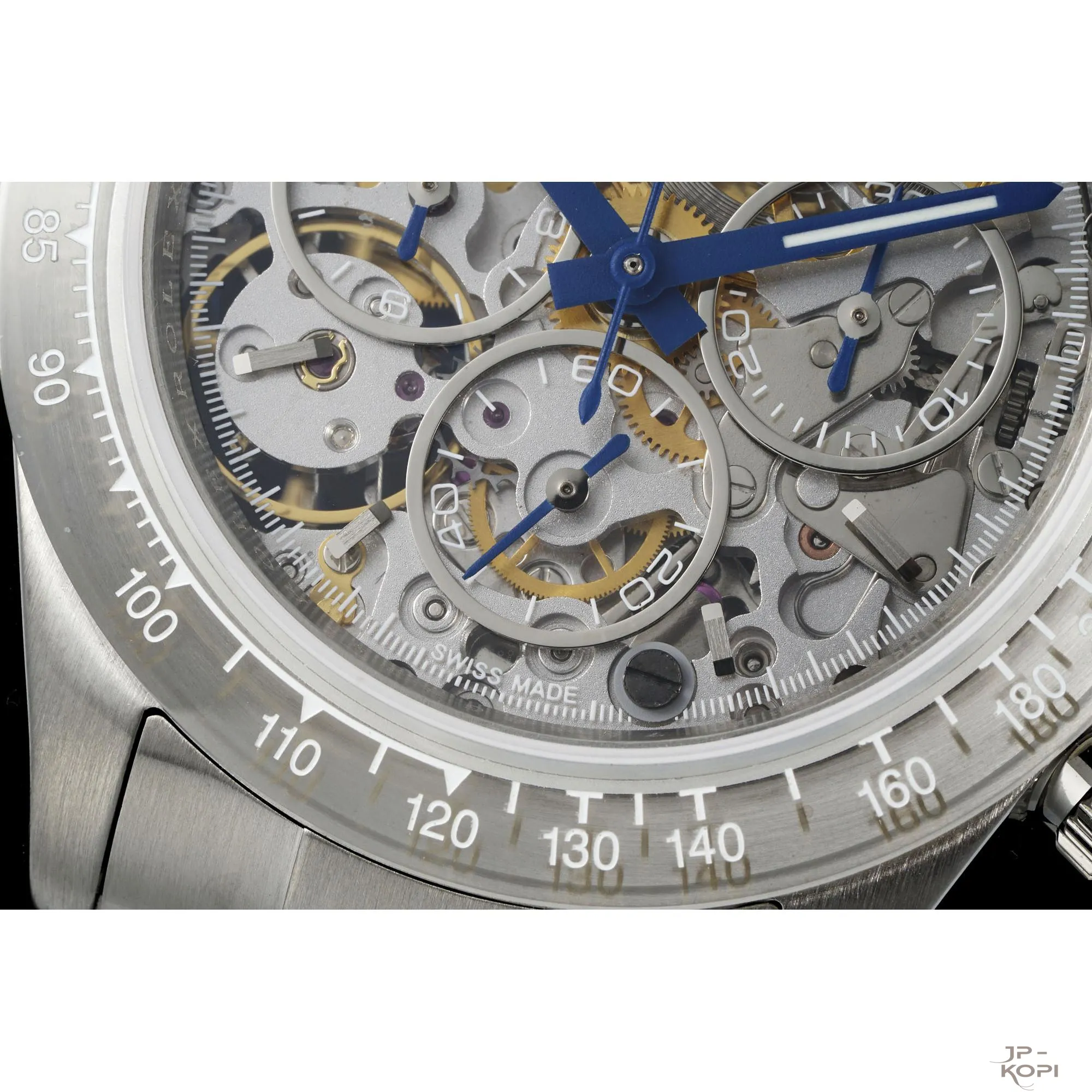 ロレックス デイトナ スケルトン グレイシャー | フルスケルトン × シースルーバック × 上海Cal.4130【ADG工場製】 - 画像 (6)
