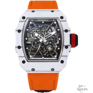 リシャール・ミル RM35-01｜ホワイトカーボン×スケルトン×オレンジマジックバンド【NEW工場製】
