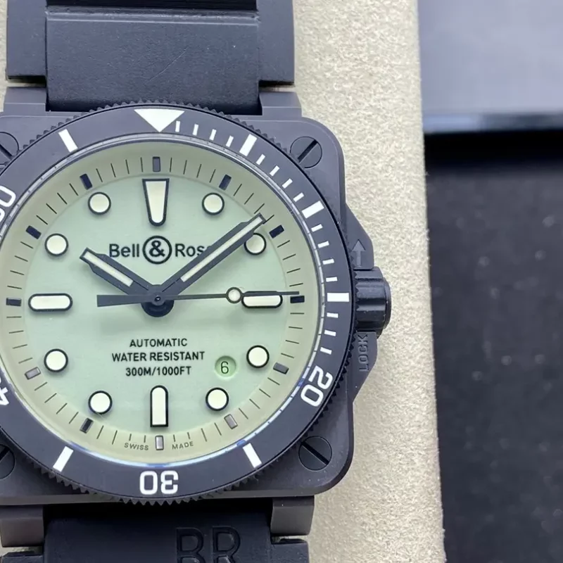 ベル＆ロス BR0392-D-C5-CE/SRB｜フルルム夜光グリーンダイヤル 42mm【BR工場製】