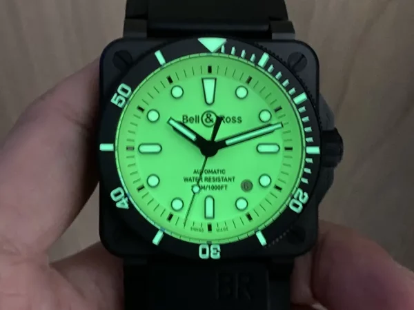 ベル＆ロス BR0392-D-C5-CE/SRB｜フルルム夜光グリーンダイヤル 42mm【BR工場製】 - 画像 (9)