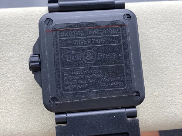 ベル＆ロス BR03A-D-LM-CE/SRB｜フルルム夜光ペールブルーダイヤル 42mm【BR工場製】 - 画像 (6)