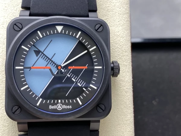 ベル＆ロス BR03A-HRZ-CE/SRB｜ホライズン ブルー×ブラックダイヤル 42mm【BR工場製】