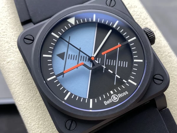 ベル＆ロス BR03A-HRZ-CE/SRB｜ホライズン ブルー×ブラックダイヤル 42mm【BR工場製】 - 画像 (2)