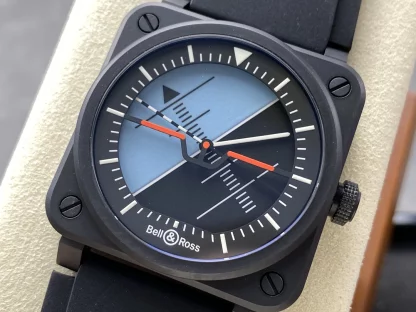 ベル＆ロス BR03A-HRZ-CE/SRB｜ホライズン ブルー×ブラックダイヤル 42mm【BR工場製】 - 画像 (3)