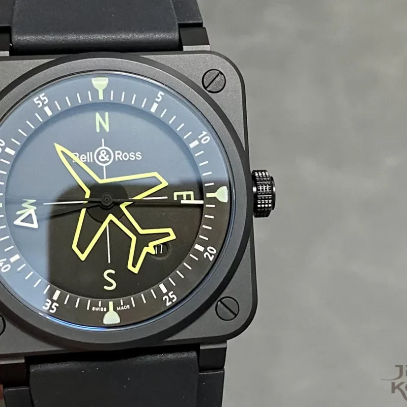ベル＆ロス BR03A-CPS-CE/SRB｜ブラックダイヤル 41mm ジャイロコンパス【BR工場製】