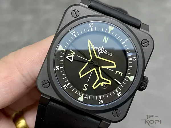 ベル＆ロス BR03A-CPS-CE/SRB｜ブラックダイヤル 41mm ジャイロコンパス【BR工場製】 - 画像 (3)