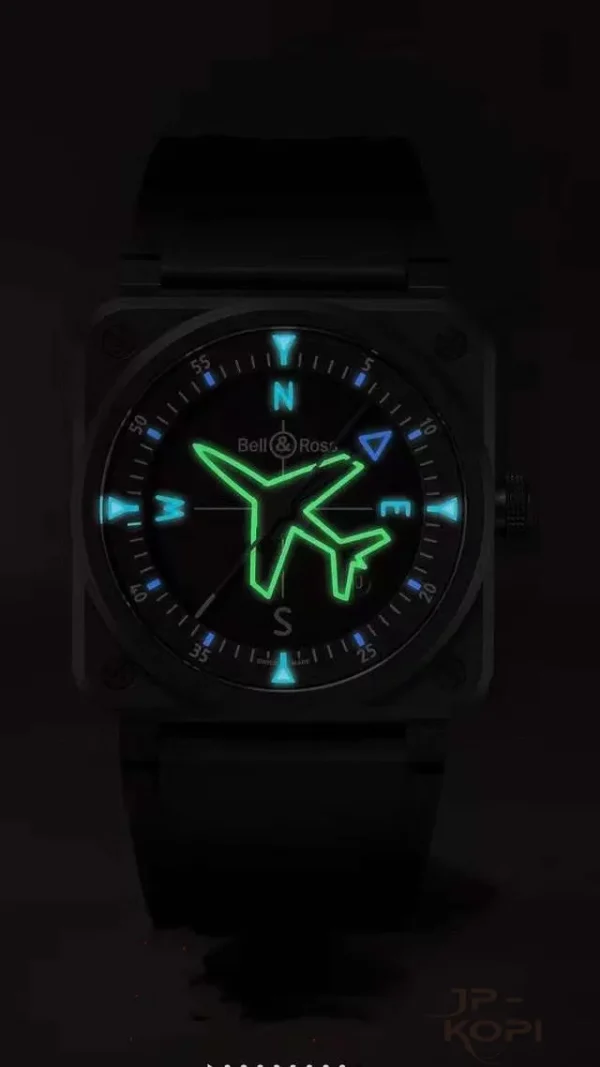 ベル＆ロス BR03A-CPS-CE/SRB｜ブラックダイヤル 41mm ジャイロコンパス【BR工場製】 - 画像 (8)