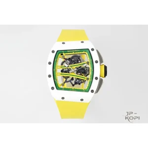 リシャール・ミル RM61-01 オートマティック｜イエローラバー×ホワイトセラミック×スケルトン文字盤【ZF製】