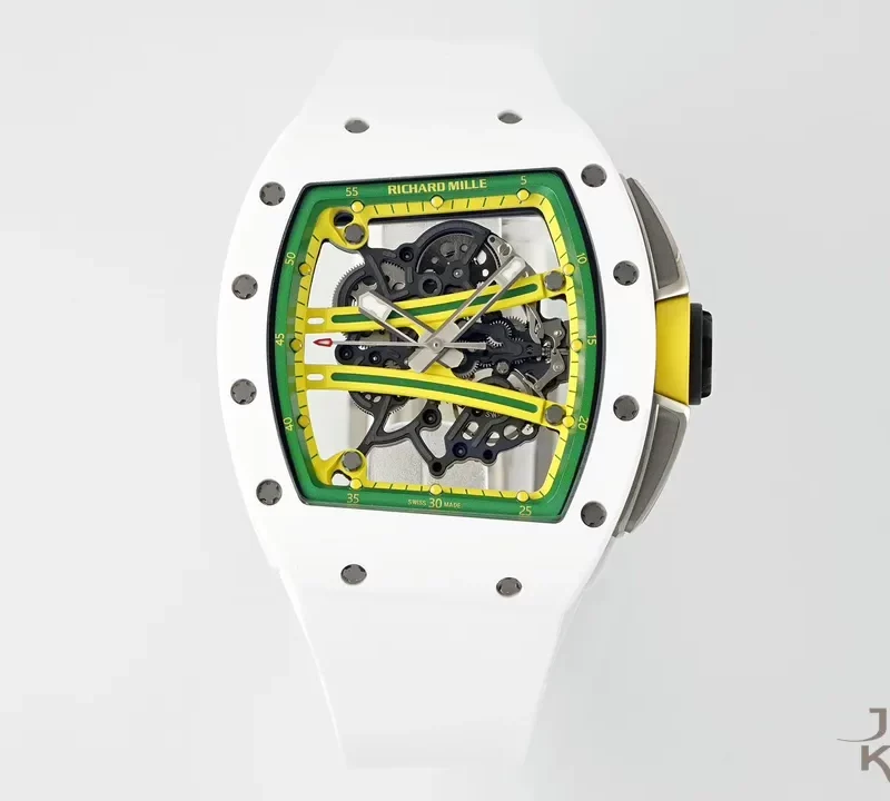 リシャール・ミル RM61-01 オートマティック｜ホワイトラバー×ホワイトセラミック×スケルトン文字盤【ZF製】