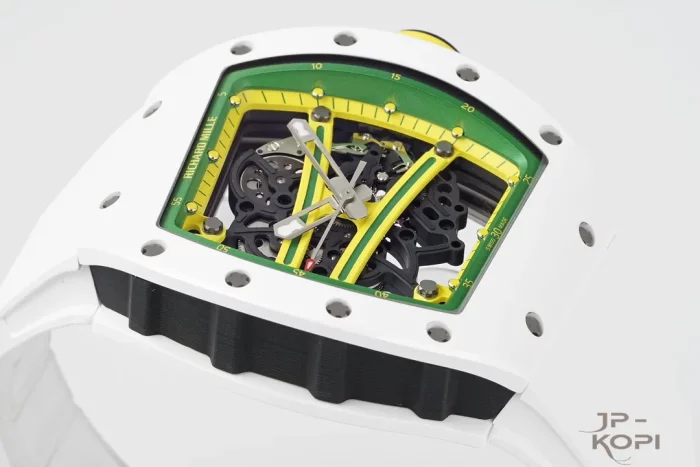 リシャール・ミル RM61-01 オートマティック｜ホワイトラバー×ホワイトセラミック×スケルトン文字盤【ZF製】 - 画像 (5)