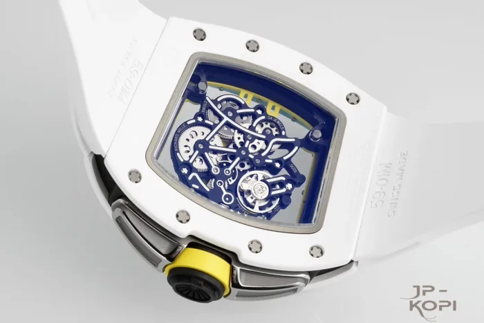 リシャール・ミル RM61-01 オートマティック｜ホワイトラバー×ホワイトセラミック×スケルトン文字盤【ZF製】 - 画像 (8)