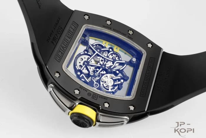 リシャール・ミル RM61-01 オートマティック｜ブラックラバー×ブラックセラミック×スケルトン文字盤【ZF製】 - 画像 (9)