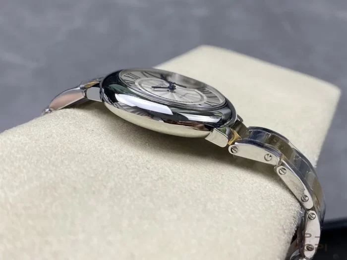 カルティエ バロンブルー W2BB0012｜レディース 33mm シルバー文字盤 ステンレス×YGメッキブレス【3K製】 - 画像 (6)