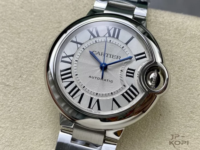 カルティエ バロンブルー WSBB0044｜レディース 33mm シルバー文字盤 ステンレスブレス【3K製】 - 画像 (3)